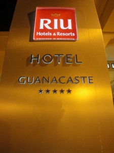 Front sign at Riu