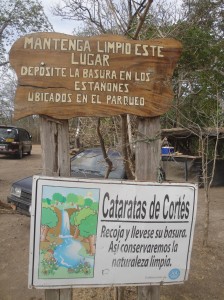 We stopped at the Llanos de Cortes waterfall