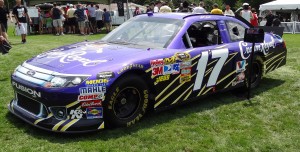 This Crown Royale stock car was accompanied with pepsi-royale shots