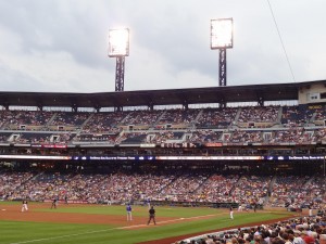 Cubs-Pirates game action