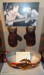 Billy Conn's gloves and belt